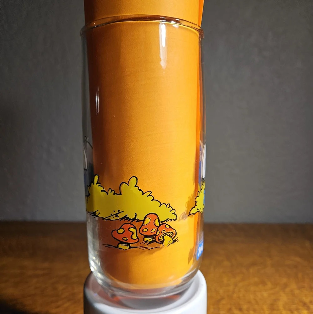 Jokey Smurf Glass 1982